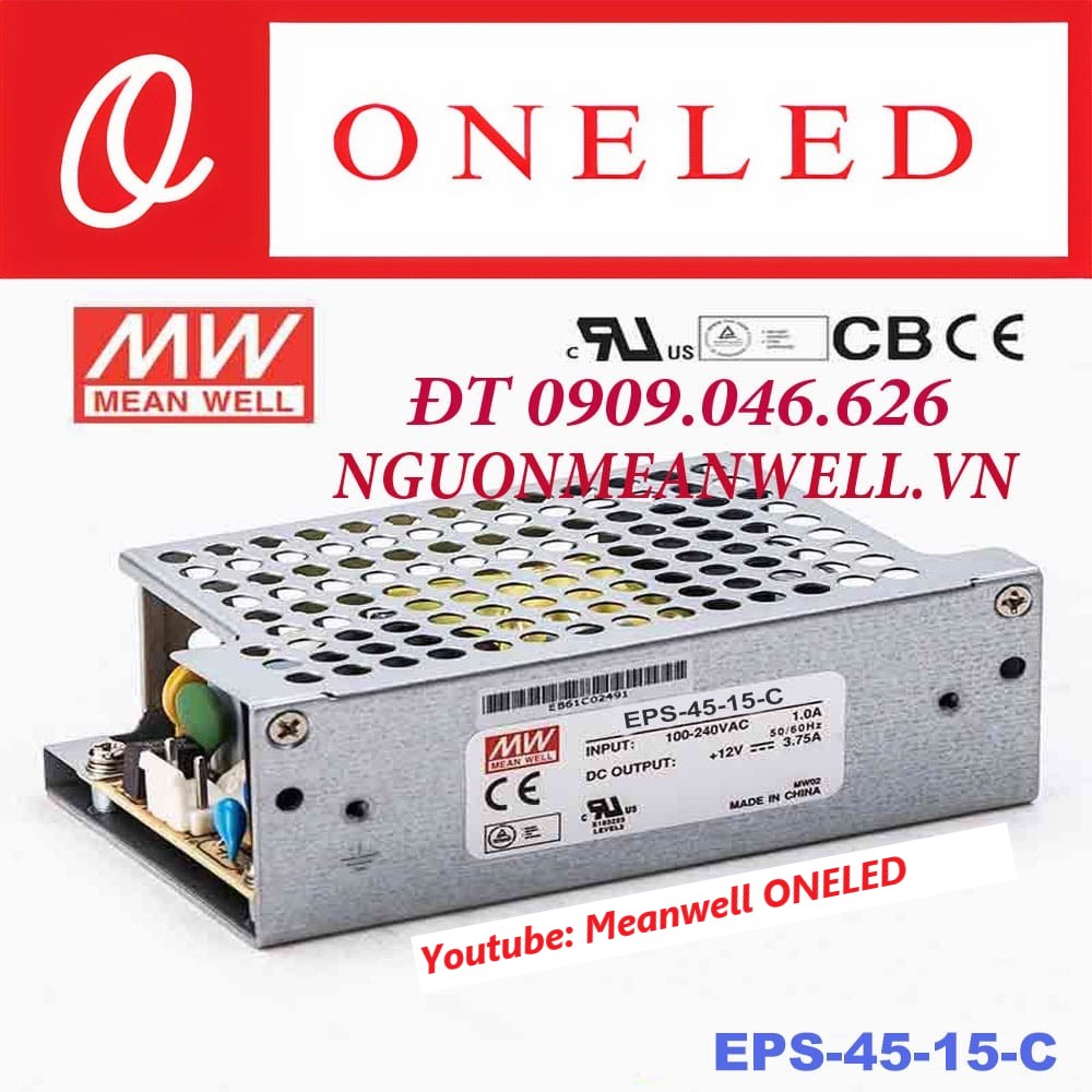 Nguồn Meanwell EPS-45-15-C Nguồn Meanwell EPS-45-15-C