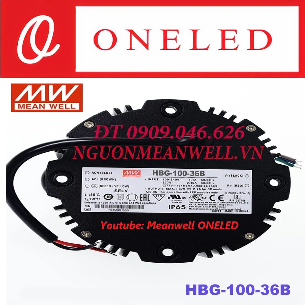 Nguồn Meanwell HBG-100-36B Nguồn Meanwell HBG-100-36B