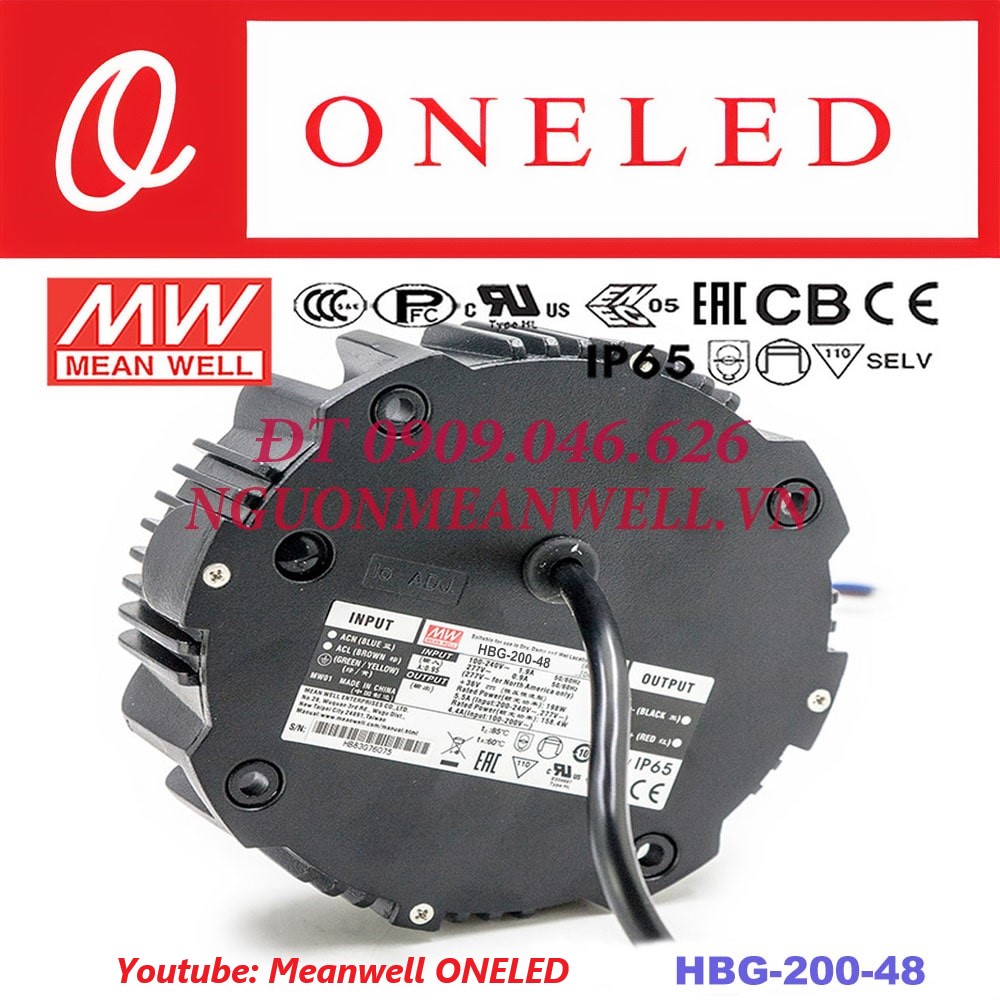 Nguồn Meanwell HBG-200-48 Nguồn Meanwell HBG-200-48
