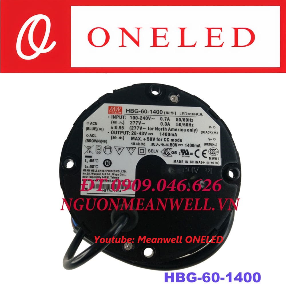 Nguồn Meanwell HBG-60-1400 Nguồn Meanwell HBG-60-1400