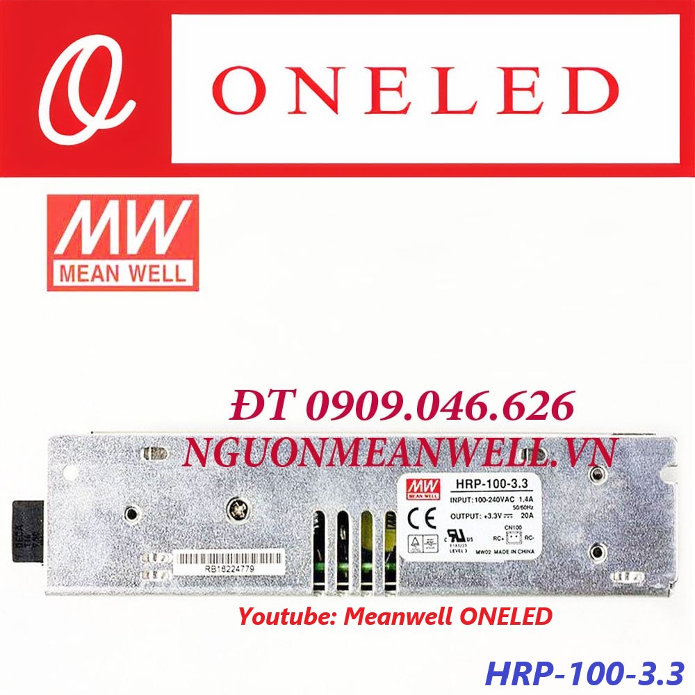 Nguồn Meanwell HRP-100-3.3 Nguồn Meanwell HRP-100-3.3