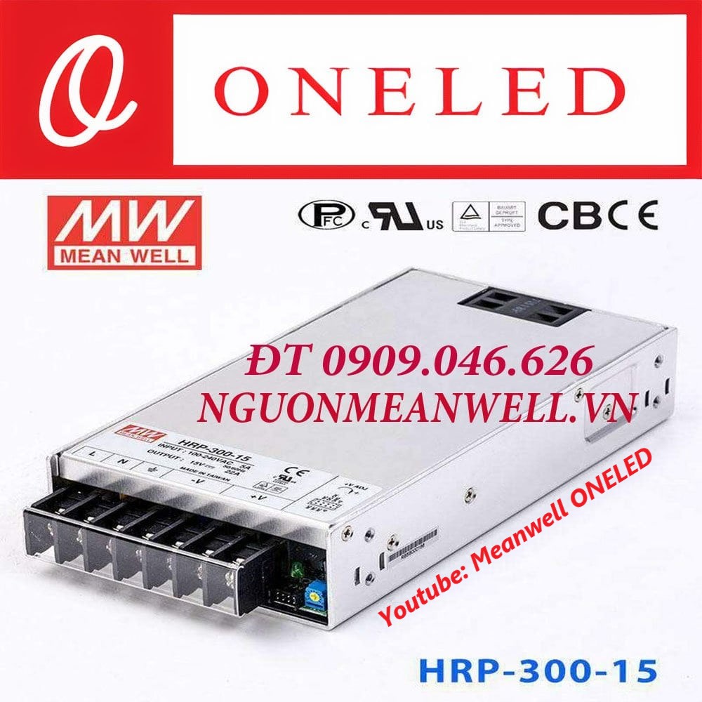 Nguồn Meanwell HRP-300-15 Nguồn Meanwell HRP-300-15