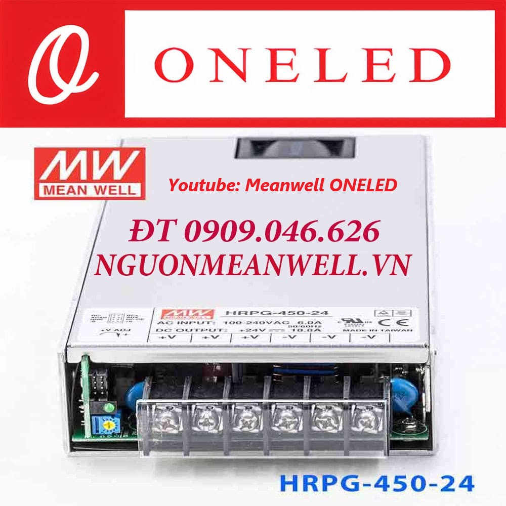 Nguồn Meanwell HRPG-450-24 Nguồn Meanwell HRPG-450-24