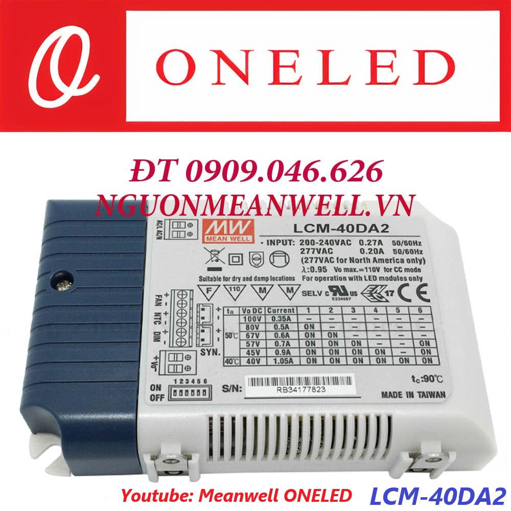 Nguồn Meanwell LCM-40DA2 Nguồn Meanwell LCM-40DA2