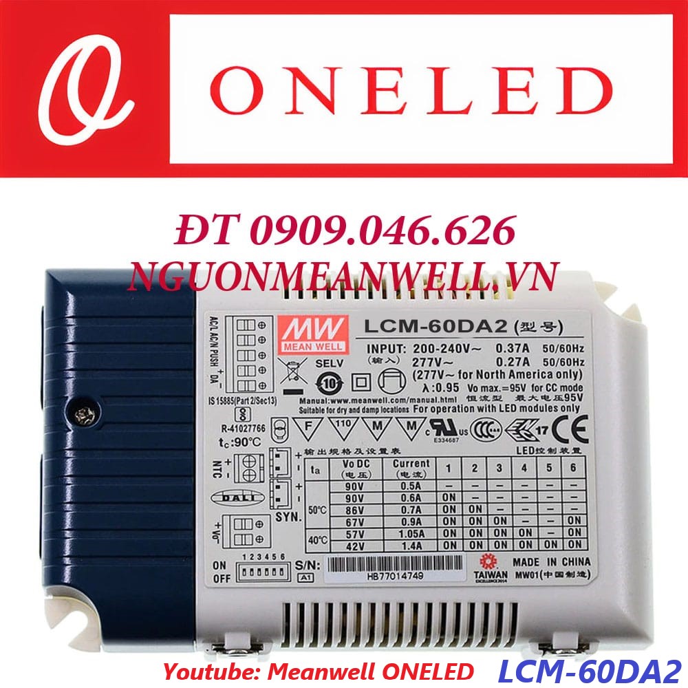 Nguồn Meanwell LCM-60DA2 Nguồn Meanwell LCM-60DA2