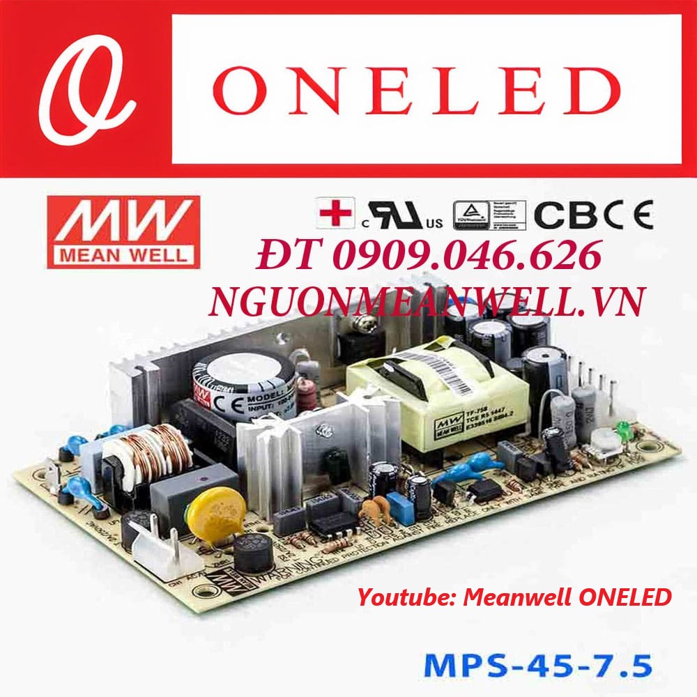 Nguồn Meanwell MPS-45-7.5 Nguồn Meanwell MPS-45-7.5