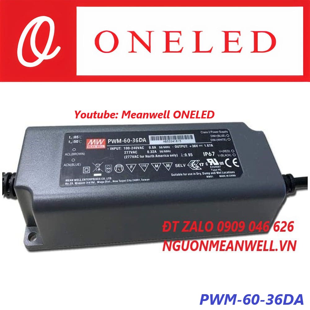 Nguồn Meanwell PWM-60-36DA Nguồn Meanwell PWM-60-36DA
