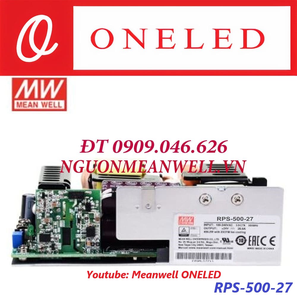 Nguồn Meanwell RPS-500-27 Nguồn Meanwell RPS-500-27