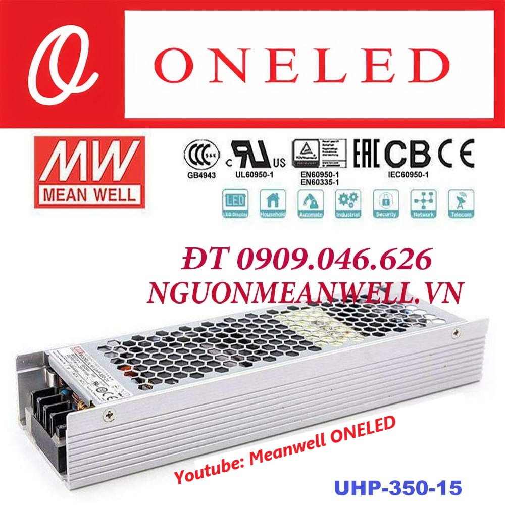 Nguồn Meanwell UHP-350-15 Nguồn Meanwell UHP-350-15