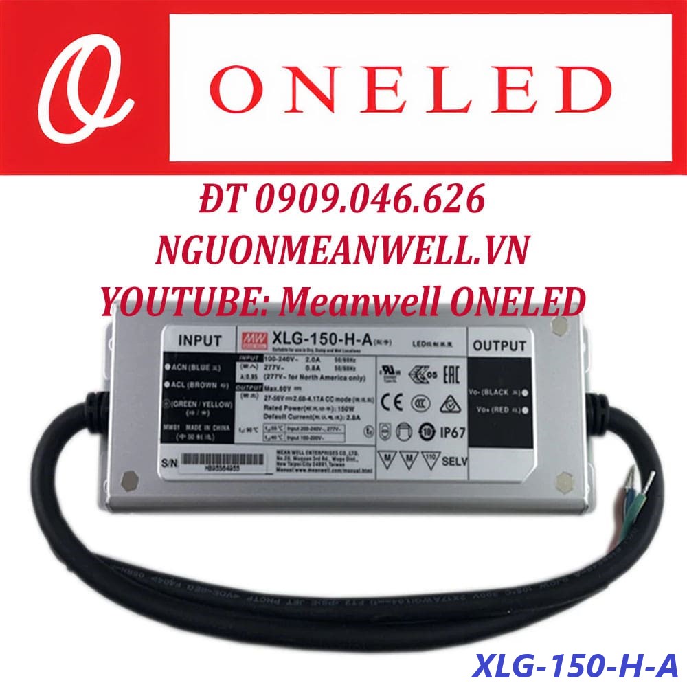 Nguồn Meanwell XLG-150-H-A Nguồn Meanwell XLG-150-H-A