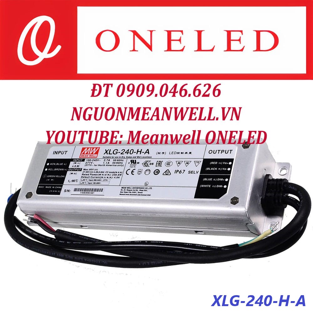 Nguồn Meanwell XLG-240-H-A Nguồn Meanwell XLG-240-H-A