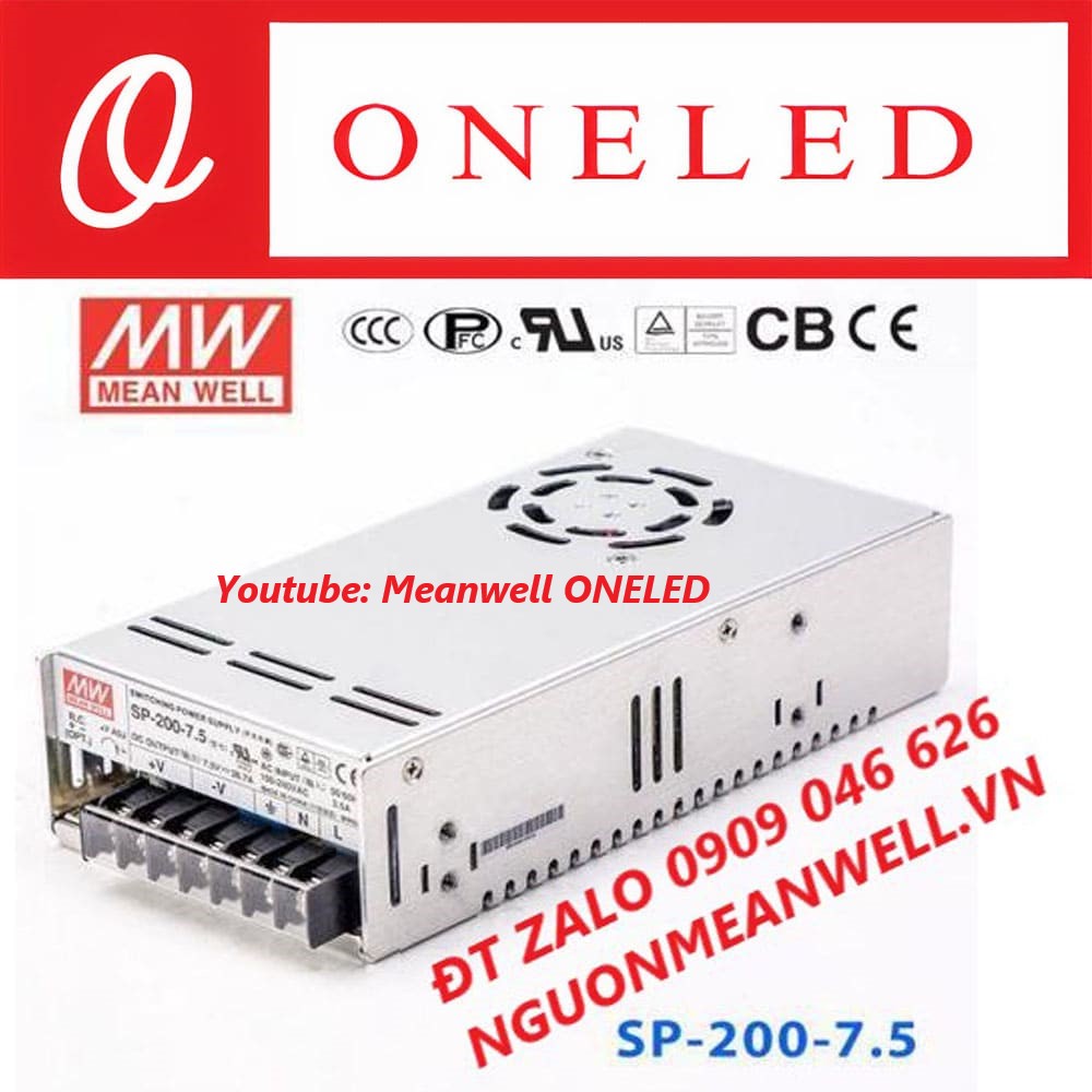 Nguồn Meanwell SP-200-7.5 Nguồn Meanwell SP-200-7.5