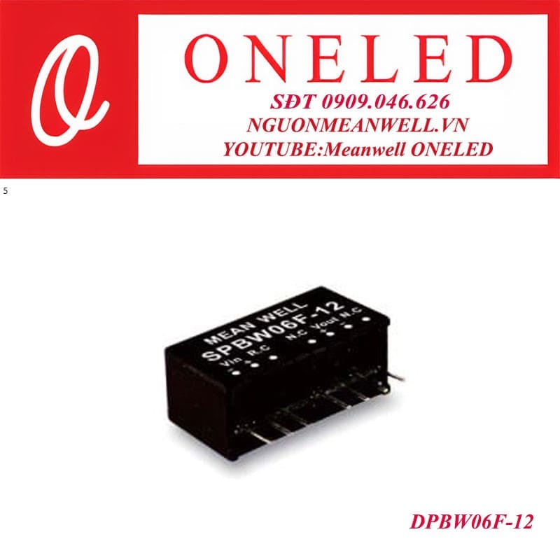 Nguồn meanwell DPBW06F-12 Nguồn meanwell DPBW06F-12